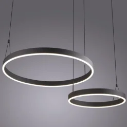 LED Pendelleuchte schwarz höhenverstellbar Fernbedienung dimmbar CCT