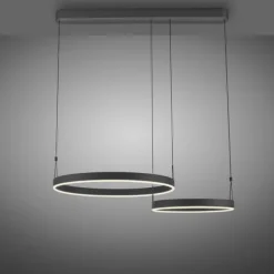 LED Pendelleuchte schwarz höhenverstellbar Fernbedienung dimmbar CCT