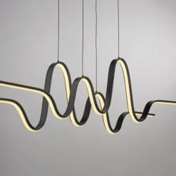 LED Pendelleuchte schwarz höhenverstellbar dimmbar in 3 Stufen