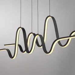 LED Pendelleuchte schwarz höhenverstellbar dimmbar in 3 Stufen