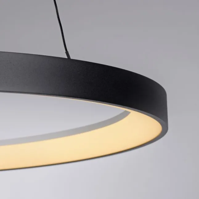 LED Pendelleuchte schwarz höhenverstellbar dimmbar Memoryfunktion
