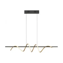 LED Pendelleuchte schwarz messing höhenverstellbar per Lift dimmbar