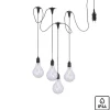 LED Pendelleuchte, schwarz, spritzwassergeschützt, modern
