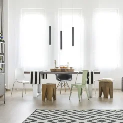 LED-Pendelleuchte, schwarz , warmweiß, Innenleuchte, 3-flammig