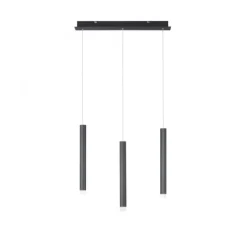 LED-Pendelleuchte, schwarz , warmweiß, Innenleuchte, 3-flammig