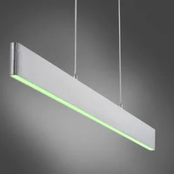 LED Pendelleuchte silber, Fernbedienung, Tuya App smarthome