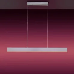 LED Pendelleuchte silber, Fernbedienung, Tuya App smarthome