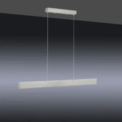LED Pendelleuchte silber, Fernbedienung, Tuya App smarthome