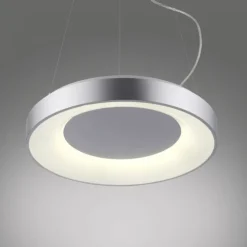 LED Pendelleuchte silber steuerbar über App dimmbar RGB+CCT