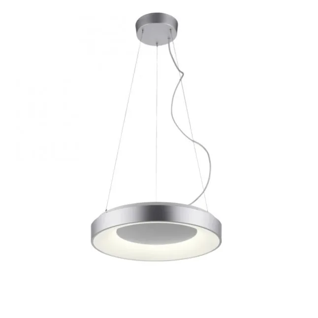 LED Pendelleuchte silber steuerbar über App dimmbar RGB+CCT