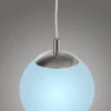 LED Pendelleuchte Smarthome D=25 silber dimmbar App Fernbedienung