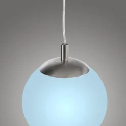 LED Pendelleuchte Smarthome D=25 silber dimmbar App Fernbedienung