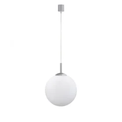 LED Pendelleuchte Smarthome D=25 silber dimmbar App Fernbedienung