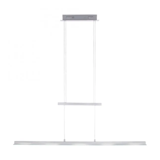 LED-Pendelleuchte, stahlfarben, höhenverstellbar, CCT-Steuerung, dimmbar