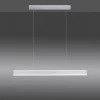 LED Pendelleuchte, stahlfarben, filigranenes Design, energiesparend, modern