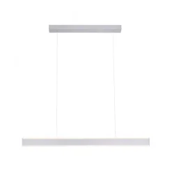 LED Pendelleuchte, stahlfarben, filigranenes Design, energiesparend, modern