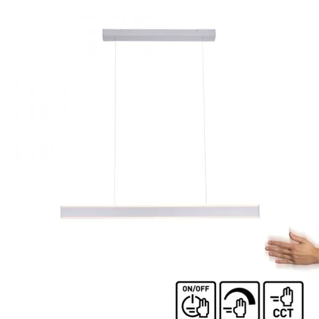 LED Pendelleuchte, stahlfarben, filigranenes Design, energiesparend, modern