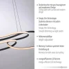 LED Pendelleuchte TWIST, schwarz, höhenverstellbar, dimmbar, Memoryfunktion