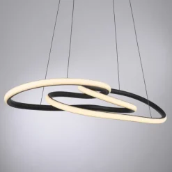 LED Pendelleuchte TWIST, schwarz, höhenverstellbar, Memoryfunktion