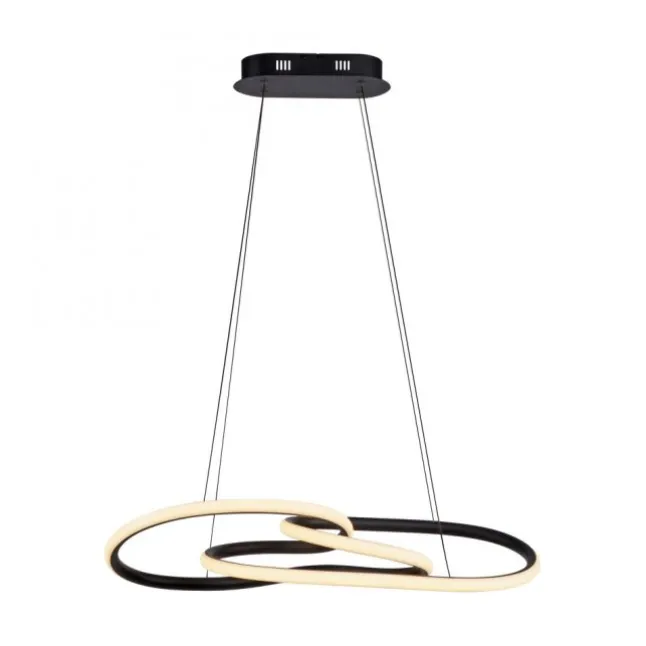 LED Pendelleuchte TWIST, schwarz, höhenverstellbar, Memoryfunktion