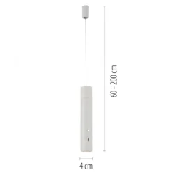 LED Pendelleuchte weiß höhenverstellbar magnetischer Kopf Akku