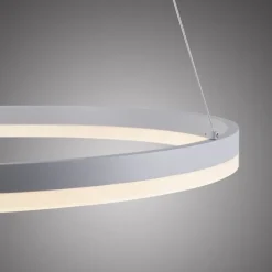 LED Pendelleuchte 60x60 weiss rund dimmbar Memoryfunktion modern