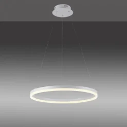 LED Pendelleuchte 60x60 weiss rund dimmbar Memoryfunktion modern