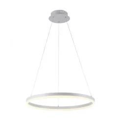 LED Pendelleuchte 60x60 weiss rund dimmbar Memoryfunktion modern