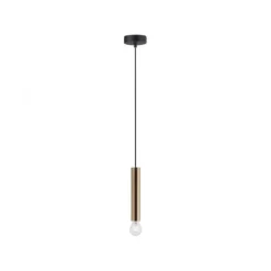 LED Pendelleuchte, zeitlos, messing matt, Innenleuchte,1 flammige Pendellampe