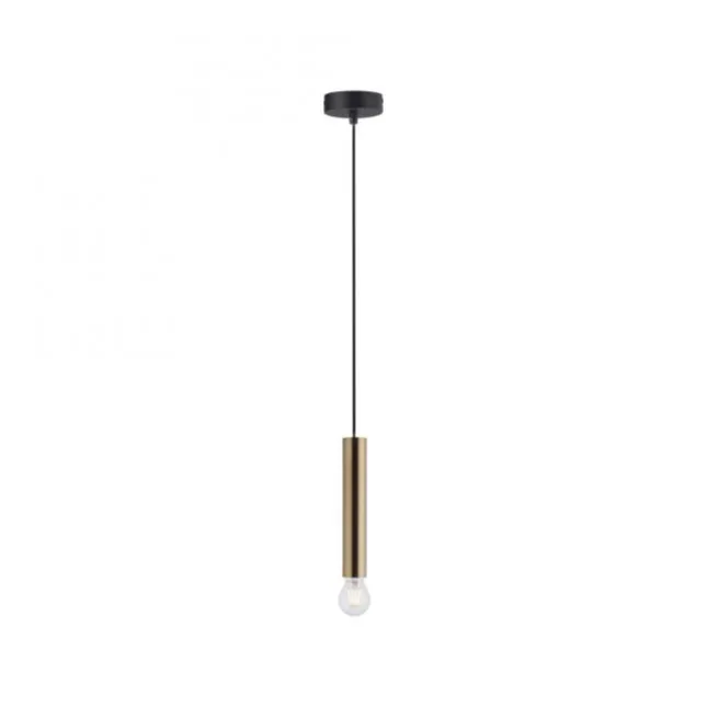 LED Pendelleuchte, zeitlos, messing matt, Innenleuchte,1 flammige Pendellampe