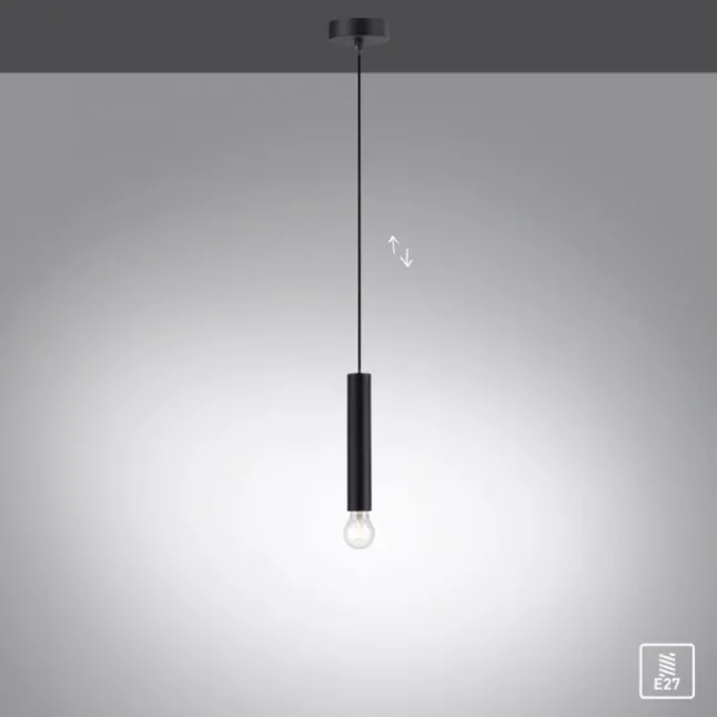 LED Pendelleuchte, zeitlos, schwarz, Innenleuchte,1 flammige Pendellampe
