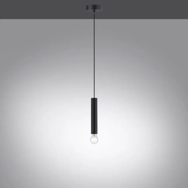 LED Pendelleuchte, zeitlos, schwarz, Innenleuchte,1 flammige Pendellampe