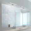 LED Spiegelleuchte 60x12,1cm chromfarbig glänzend schmal Badezimmerlampe