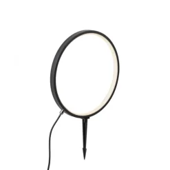 LED Spießleuchte D=32cm schwarz IP65 Schutz Timerfunktion Gartenlampe