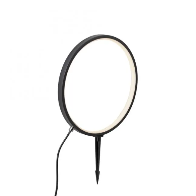 LED Spießleuchte D=32cm schwarz IP65 Schutz Timerfunktion Gartenlampe