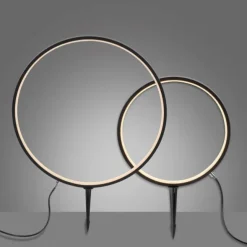 LED Spießleuchte Gartenlampe Ringform Timerfunktion IP65 wasserfest