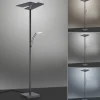 LED Stehlampe anthrazit farbig schwenkbar dimmbar Lesearm CCT Memory