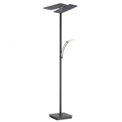 LED Stehlampe anthrazit farbig schwenkbar dimmbar Lesearm CCT Memory
