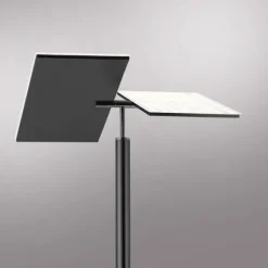 LED Stehlampe anthrazit farbig schwenkbar dimmbar Lesearm CCT Memory