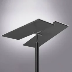 LED Stehlampe anthrazit farbig schwenkbar dimmbar Lesearm CCT Memory
