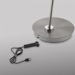 LED Stehleuchte AKKU BENTE, stahl, dimmbar, Akkuleuchte