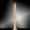 LED-Stehleuchte, Blattgoldoptik, warmweiße Lichtfarbe, blendfrei, modern