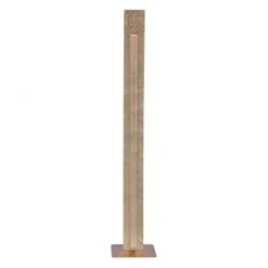 LED-Stehleuchte, Blattgoldoptik, warmweiße Lichtfarbe, blendfrei, modern