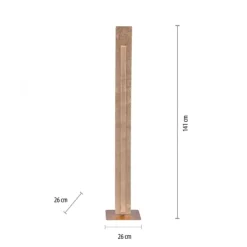 LED-Stehleuchte, Blattgoldoptik, warmweiße Lichtfarbe, blendfrei, modern