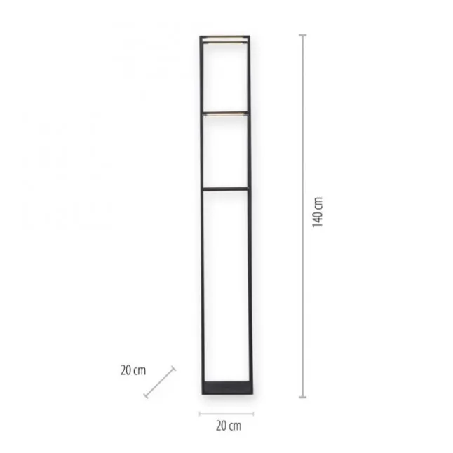 LED Stehleuchte CONNI schwarz, warmweiß, dimmbar, Innenleuchte