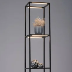 LED Stehleuchte CONNI schwarz, warmweiß, dimmbar, Innenleuchte