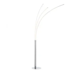 LED Stehleuchte, moderne 3 Leuchtarme, warmweiß, inkl. Kippschalter