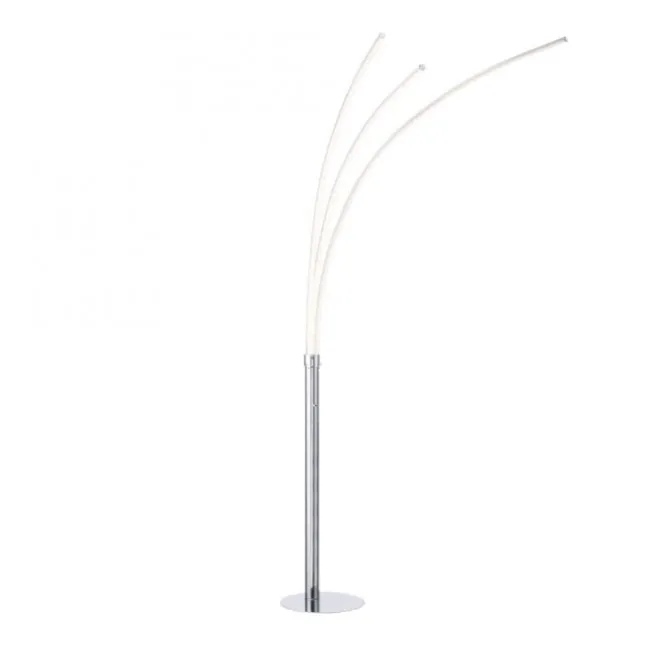 LED Stehleuchte, moderne 3 Leuchtarme, warmweiß, inkl. Kippschalter