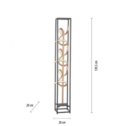 LED Stehleuchte, modernes Design, warmweißes Licht, inkl. Dimmfunktion