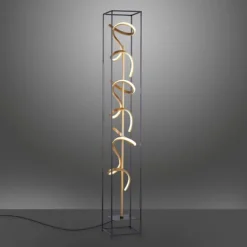 LED Stehleuchte, modernes Design, warmweißes Licht, inkl. Dimmfunktion